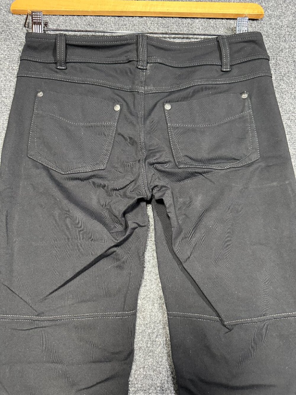 Athleta Pants Womens Small Skinny Pant Black Stretch Back and Front Pockets - Picture 7 of 8